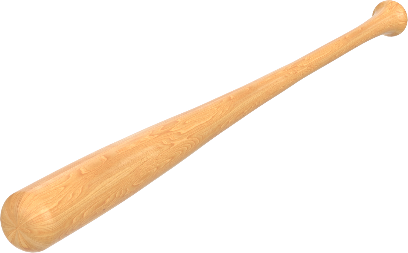 3D rendering illustration of a baseball bat